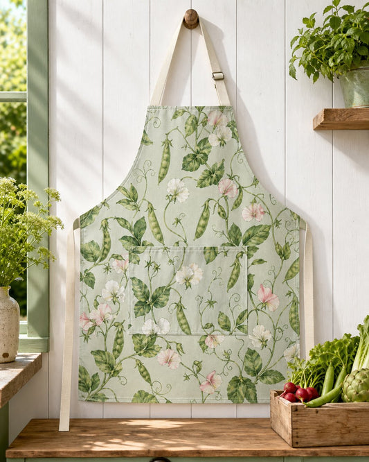 Sweet Pea Tendrils Apron, image 1