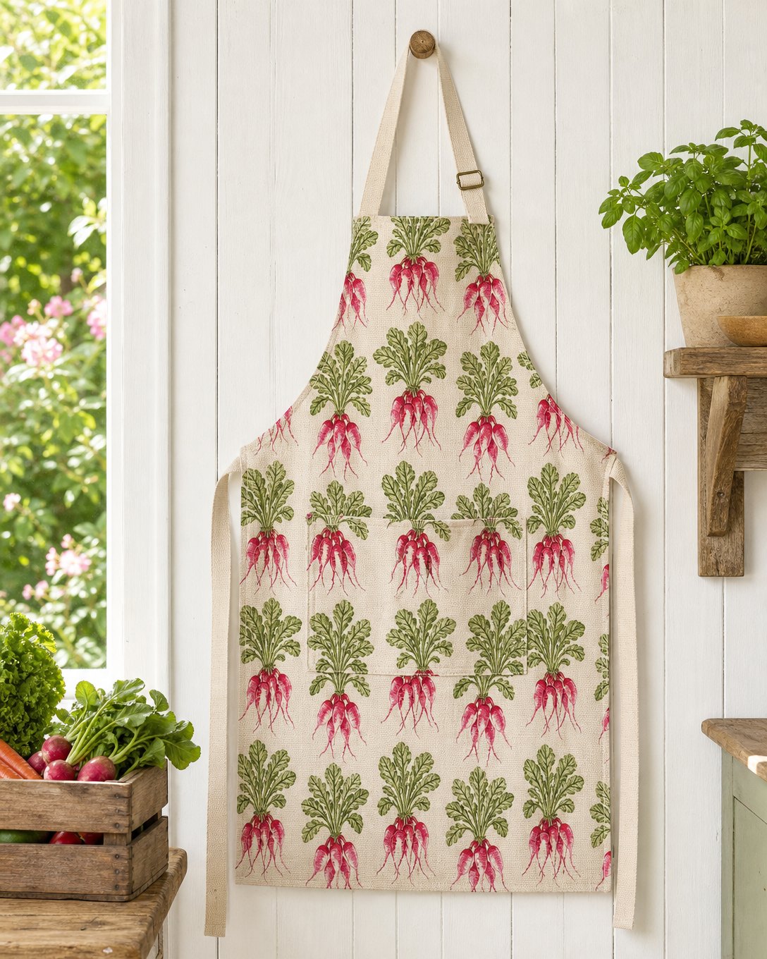 Radish Rows Apron, image 1