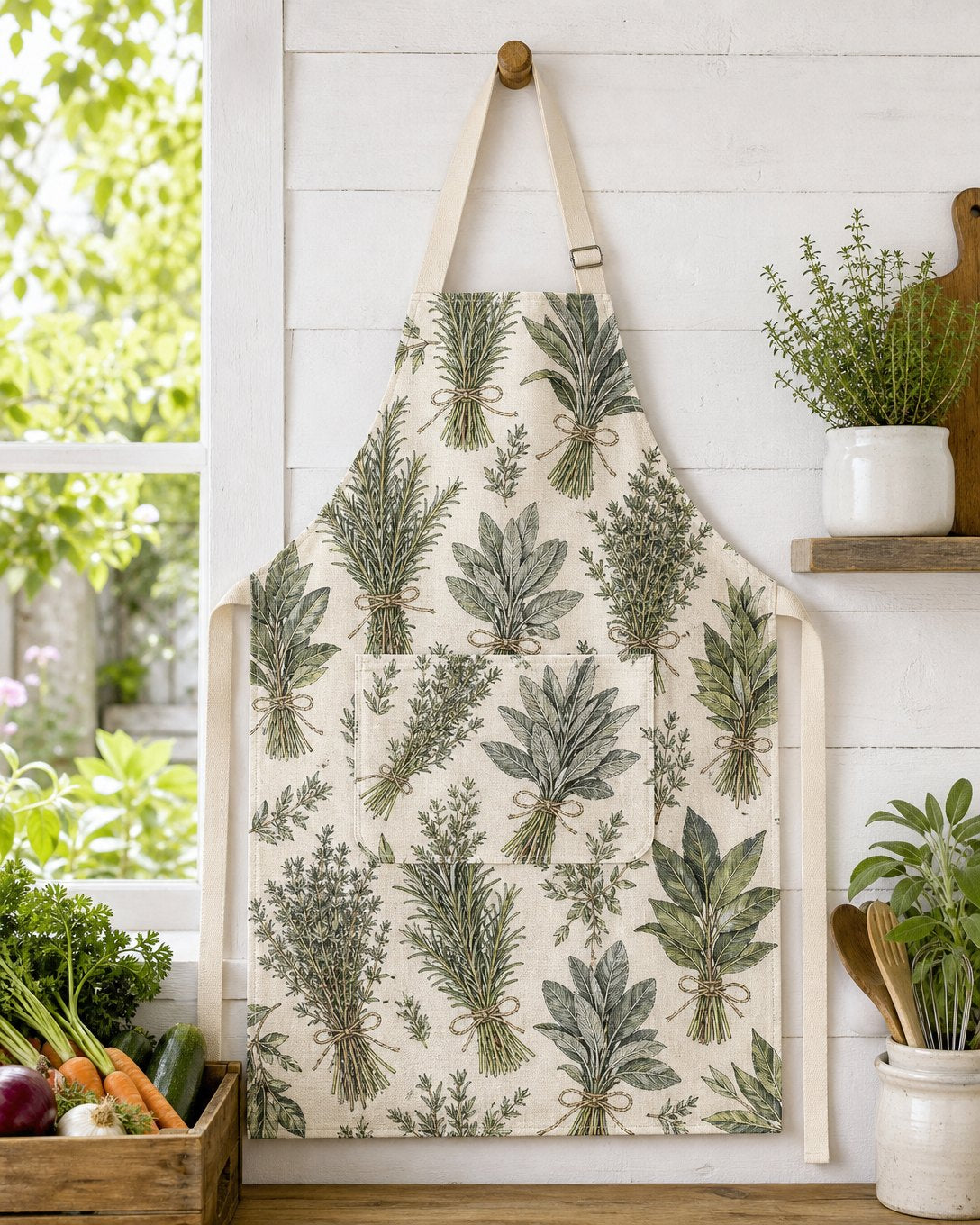 Herb Bundles Apron, image 1