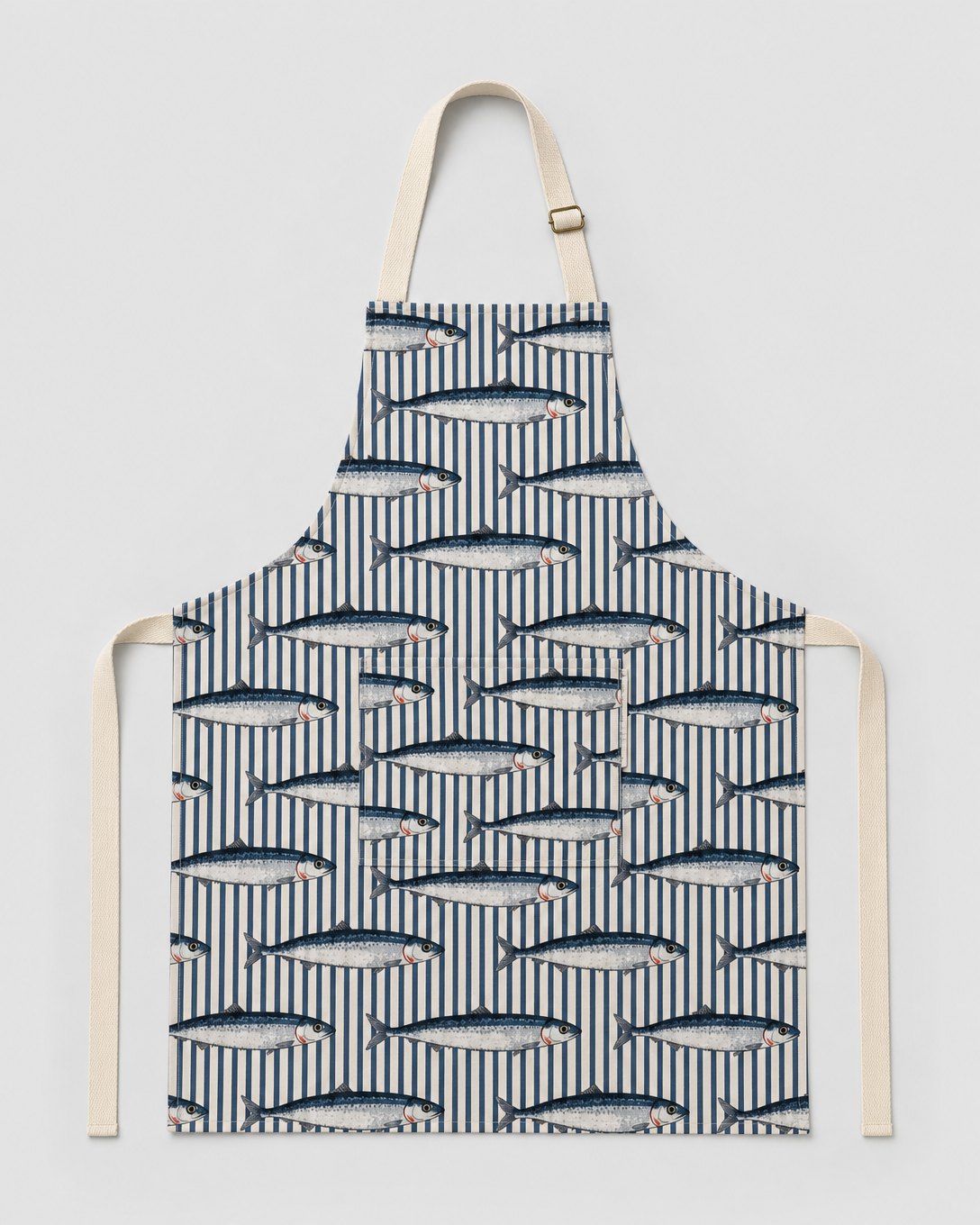 Sardine Tin Stripe Apron, image 2