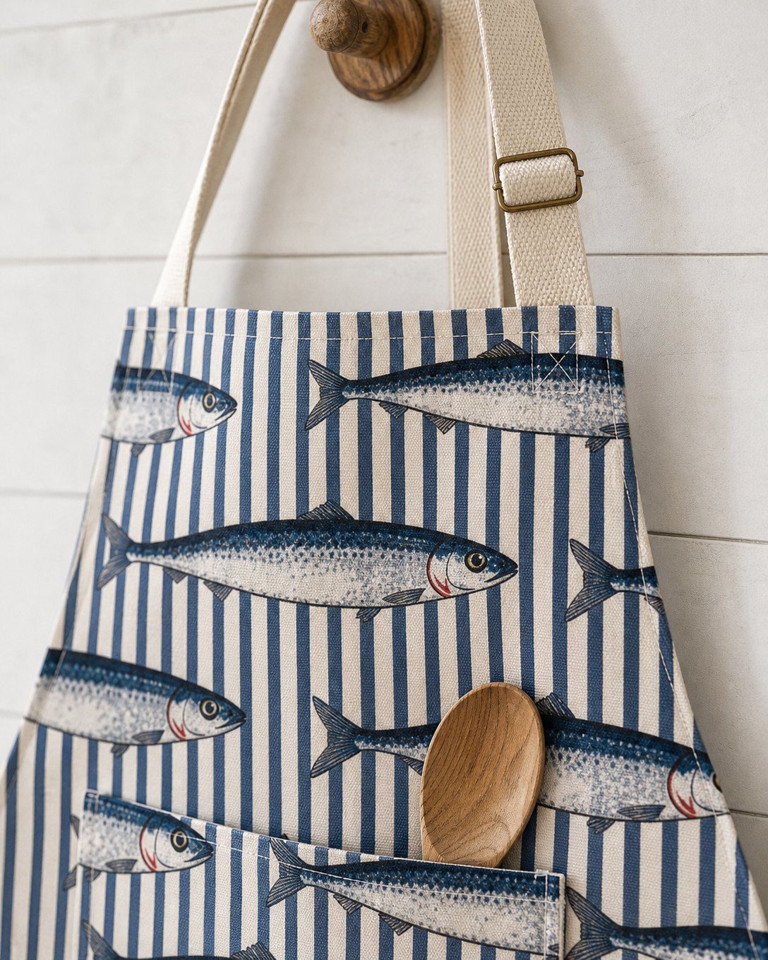 Sardine Tin Stripe Apron, image 4