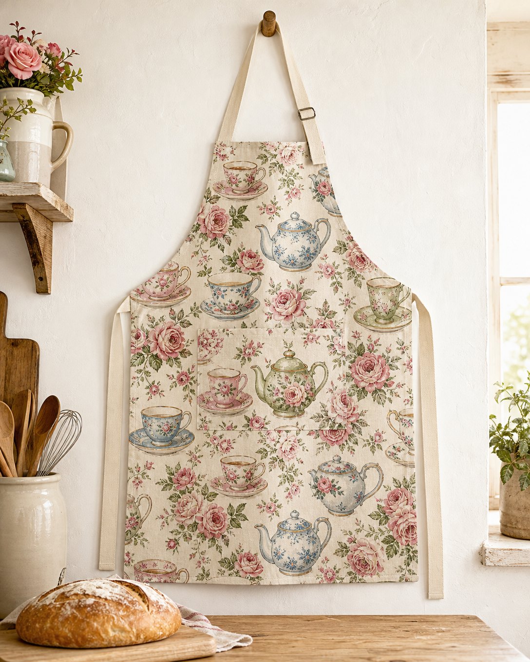 Teacup Garden Apron, image 1