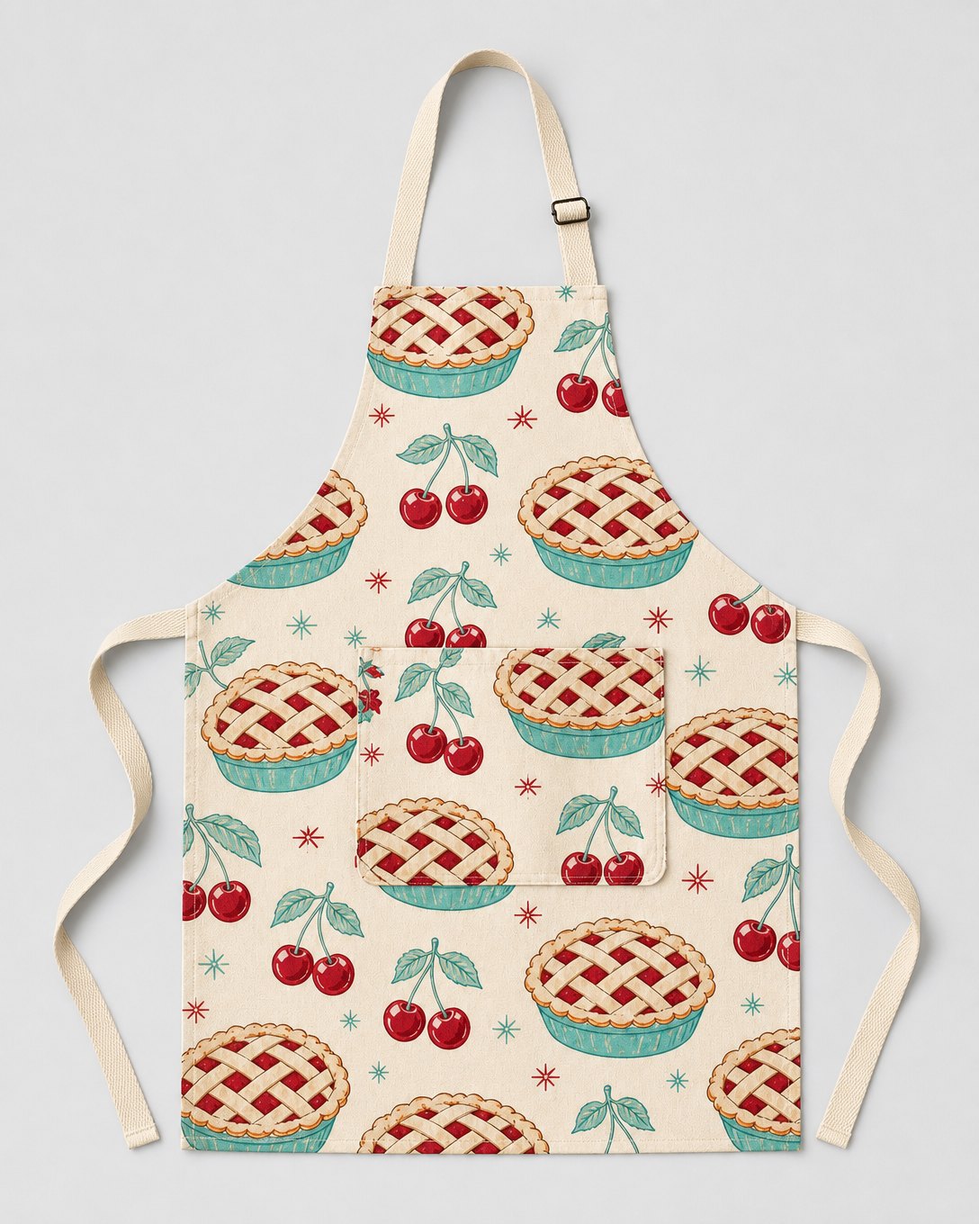 Cherry Lattice Apron, image 2